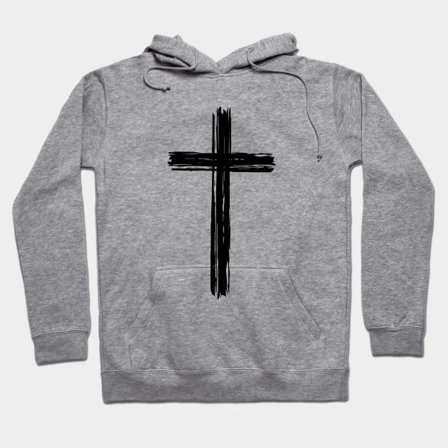 Christian cross Hoodie by sunima